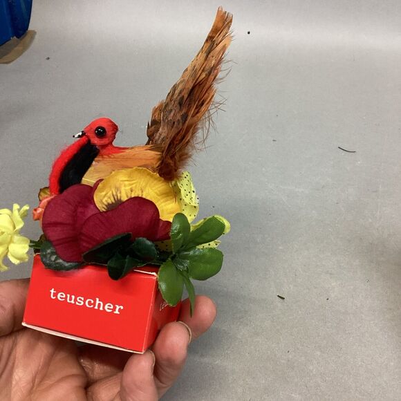 Lot Of 5 Miniature Turkey Decorations Figurines - Picture 9 of 16